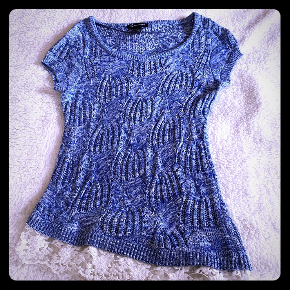 Cute Crochet Lace Bottom Top- Perfect for Spring